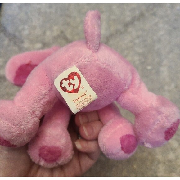 Magenta Ty Plush Beanie Baby Stuffie Blue's Clues Vintage - Picture 6 of 6